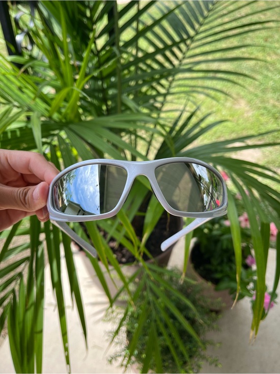 Other - Silver Sport Sunglasses with Mirrored Lenses Gafas